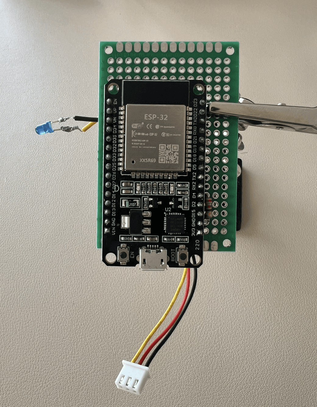 ESP32-C3 sensor node PCB prototype